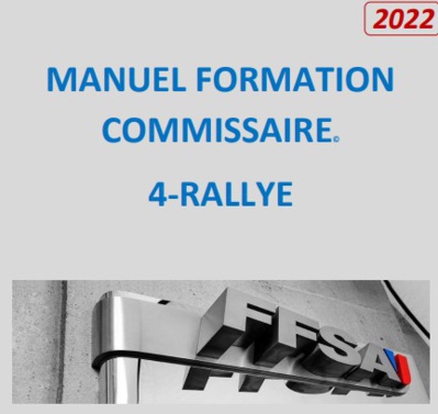 Manuel Formation Commissaire Rallye 2022