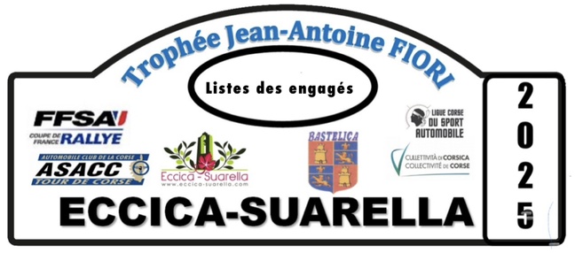 Liste des engagés par Numéros de Course Eccica Suarella